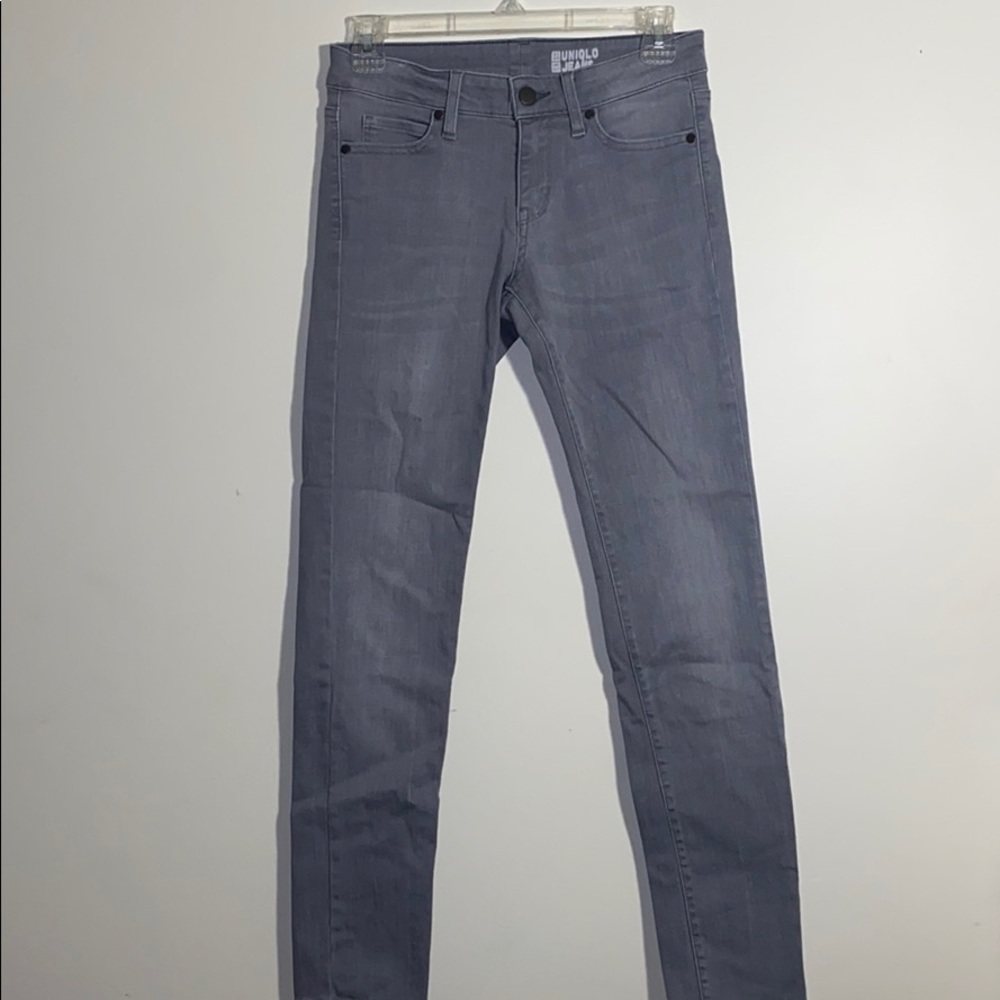 Gray Uniqlo Skinny Jeans